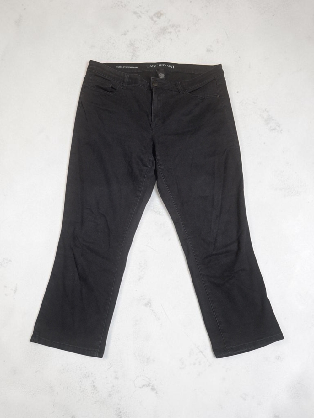 Lane Bryant Super Stretch Capri Jeans Black